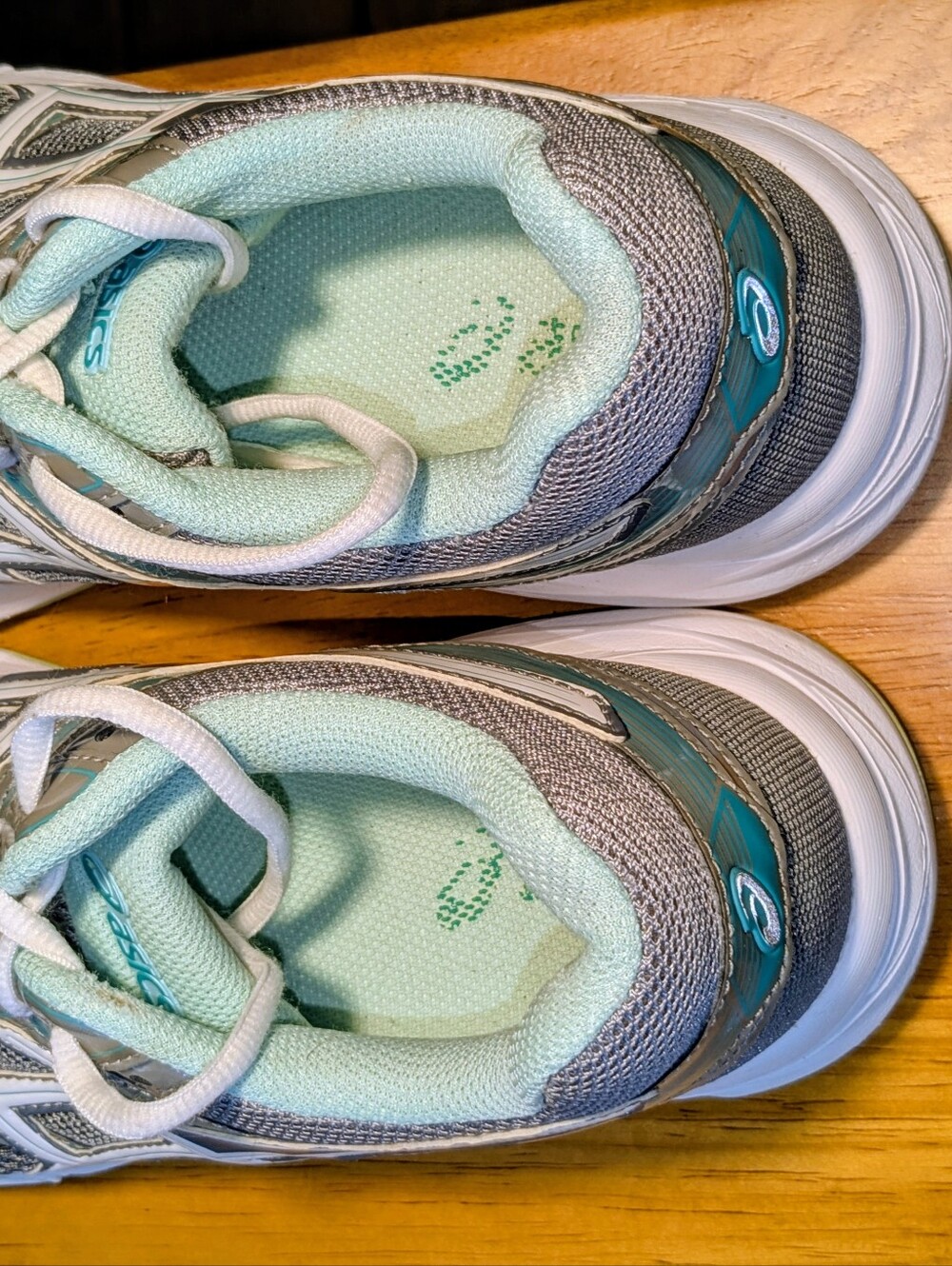 Asics Gel-Contend 3 T5G5Q Grey Green Women's Running Shoes 9.5D Sneakers Sports - Picture 13 of 16